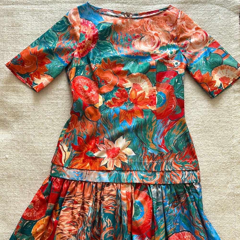 Woman handmade dress